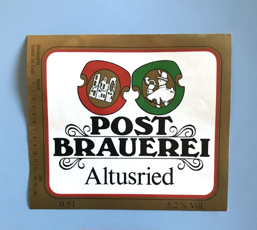 Altes bieretikett beer label - altes,