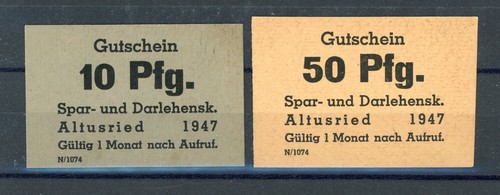 Altusried scheine notgeld - 2,