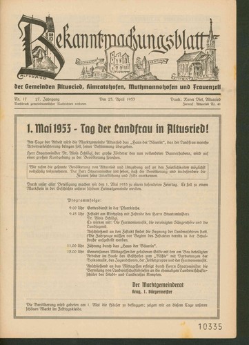 Bekanntmachungsblatt der