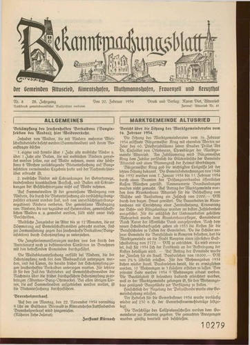 Bekanntmachungsblatt der