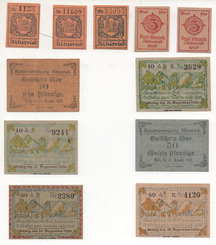 Notgeld altusried - notgeld,