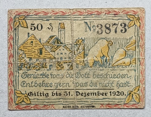Notgeld altusried - notgeld,